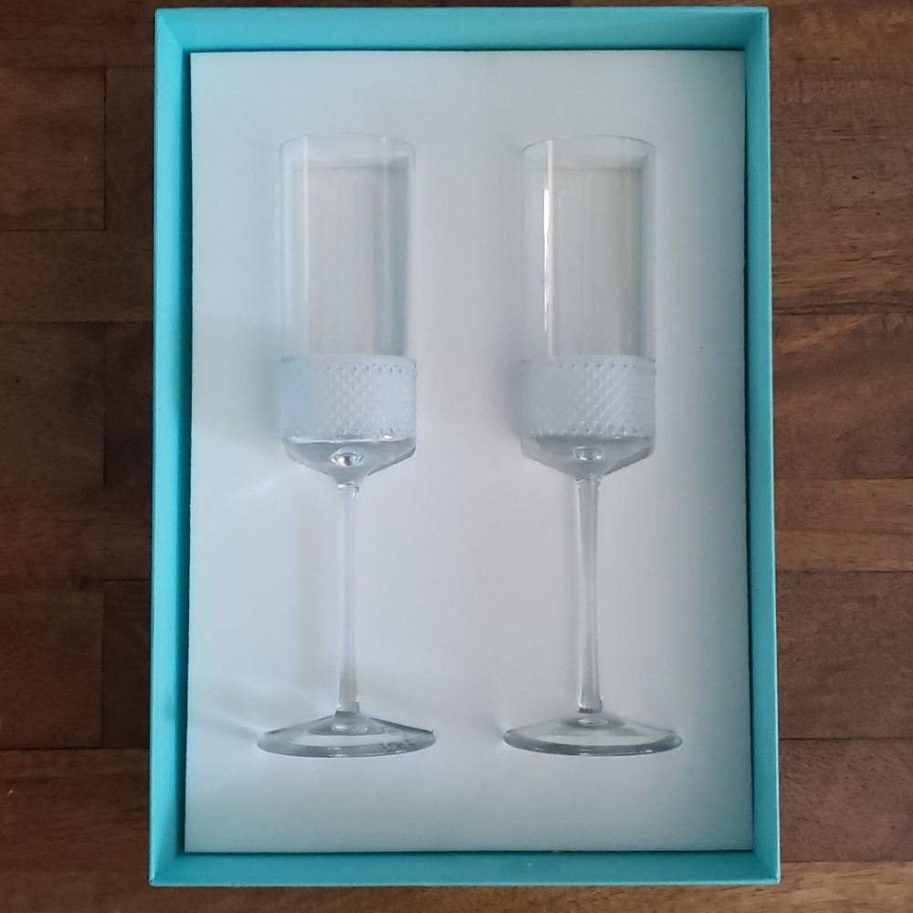 💎 Tiffany & Co. Champagne Flute Set 💎